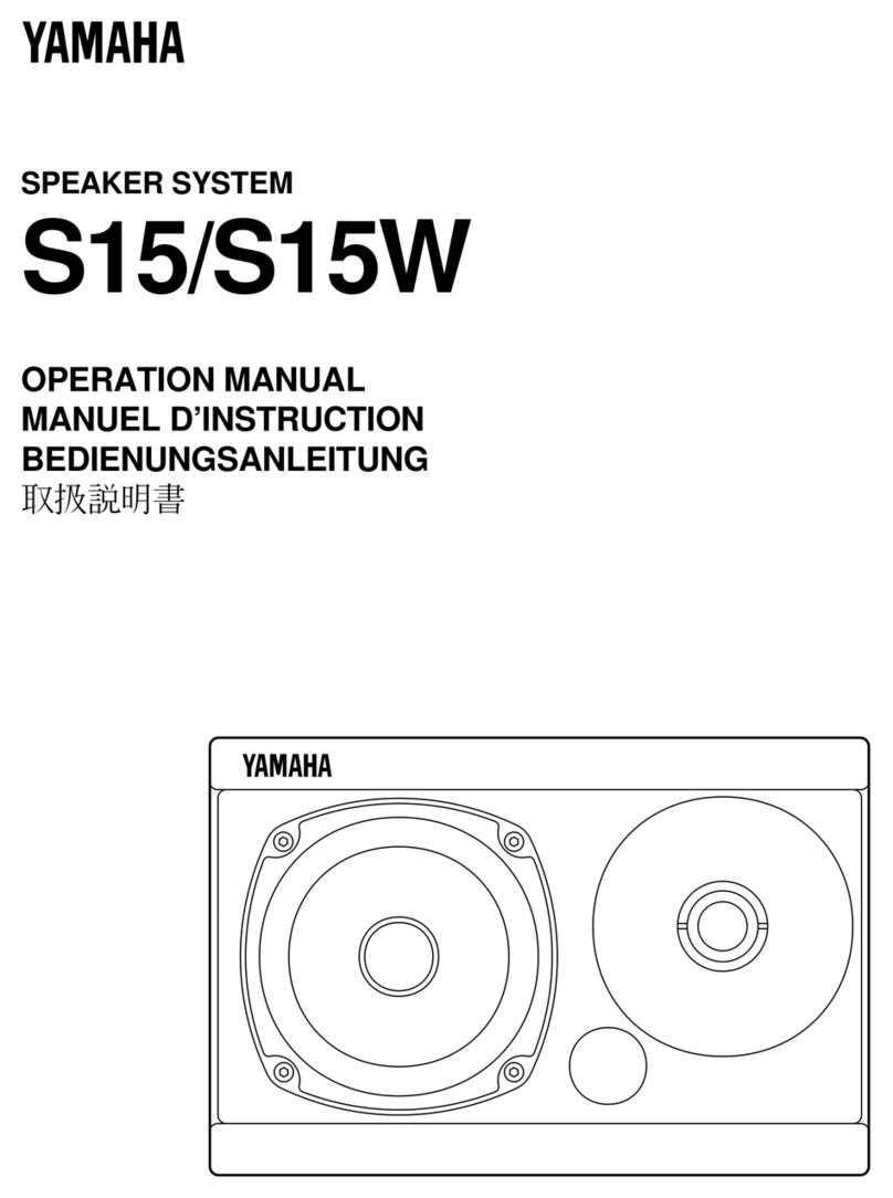Yamaha S15 Operation manual