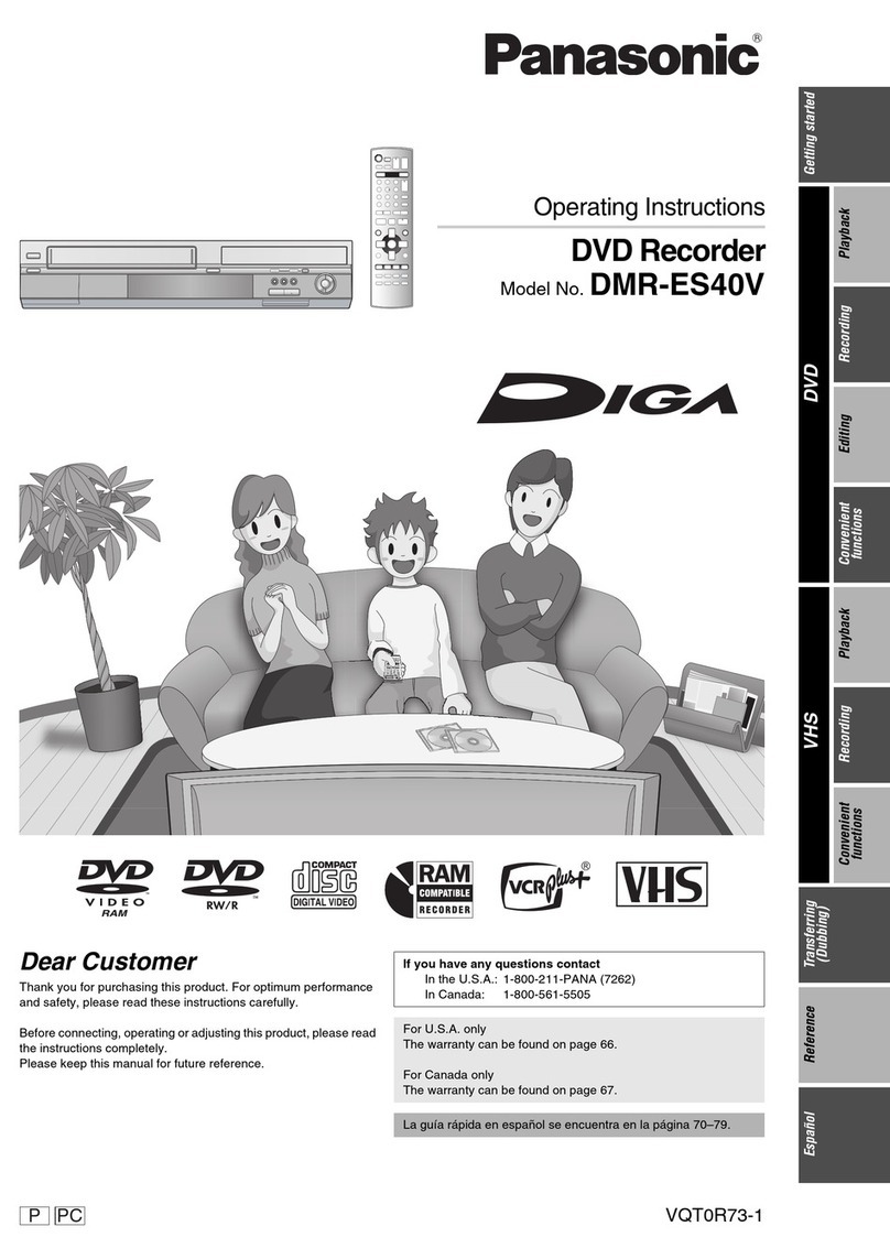 Panasonic DMR-ES40VS User manual