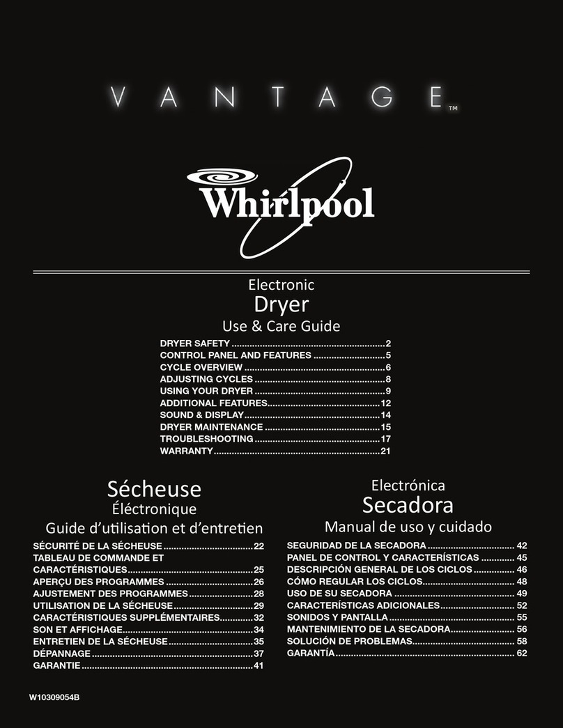 Whirlpool W10309054B Use & care guide
