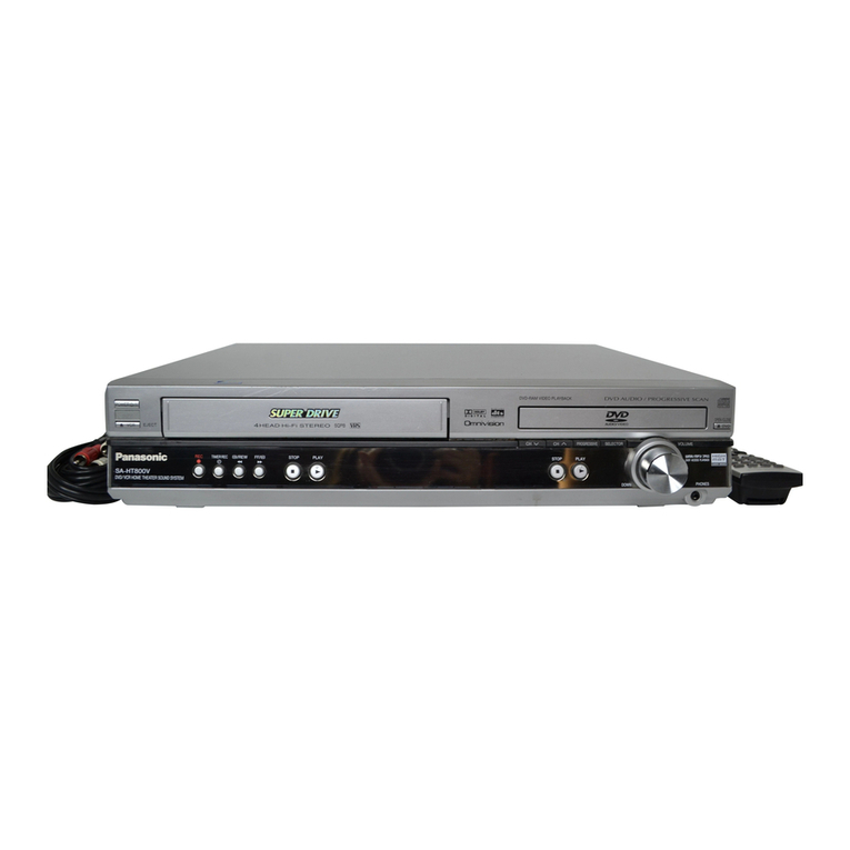 Panasonic SCHT800V - DVD THEATER RECEIVER operating instructions