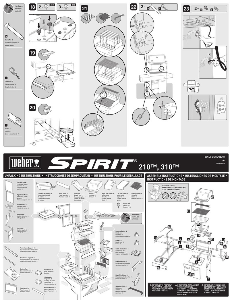 Weber Spirit 210 User manual Weber Spirit 210 User manual
