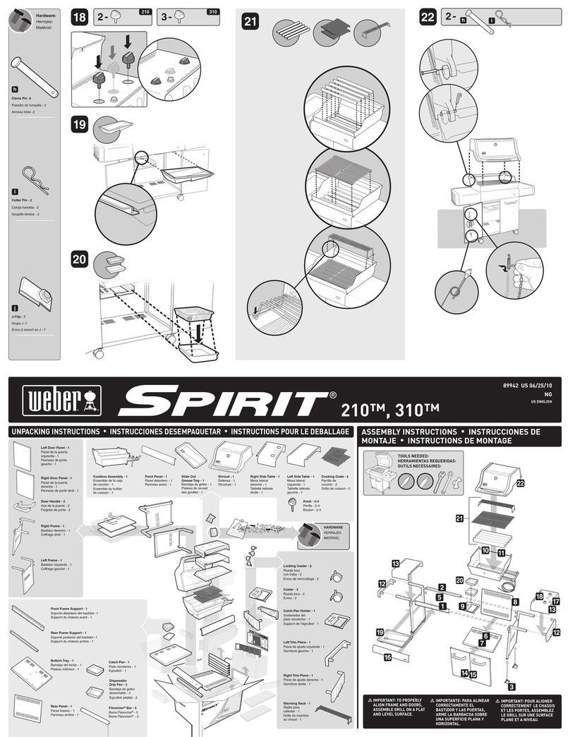 Weber Spirit 210 User manual