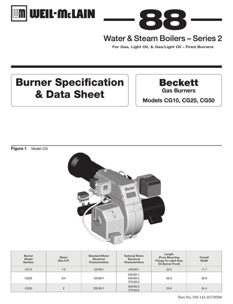 Weil-McLain CG Series 10 Specifications