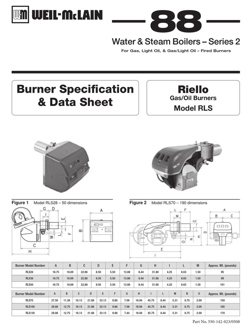 Weil-McLain RLS specification Weil-McLain RLS specification