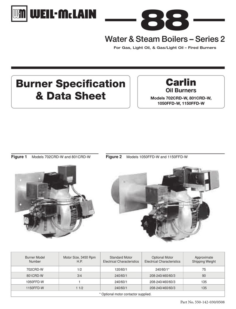 Weil-McLain 1050FFD-W Specifications Weil-McLain 1050FFD-W Specifications