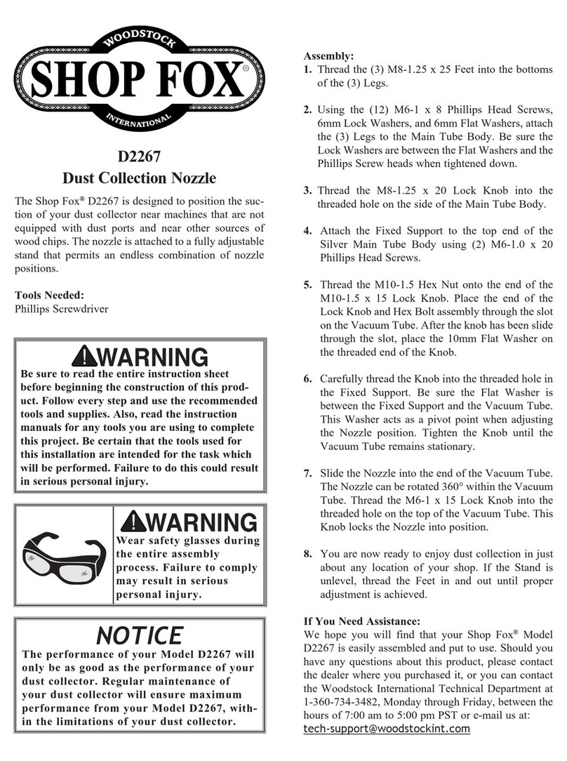 Shop fox SHOP FOX D2267 user manual