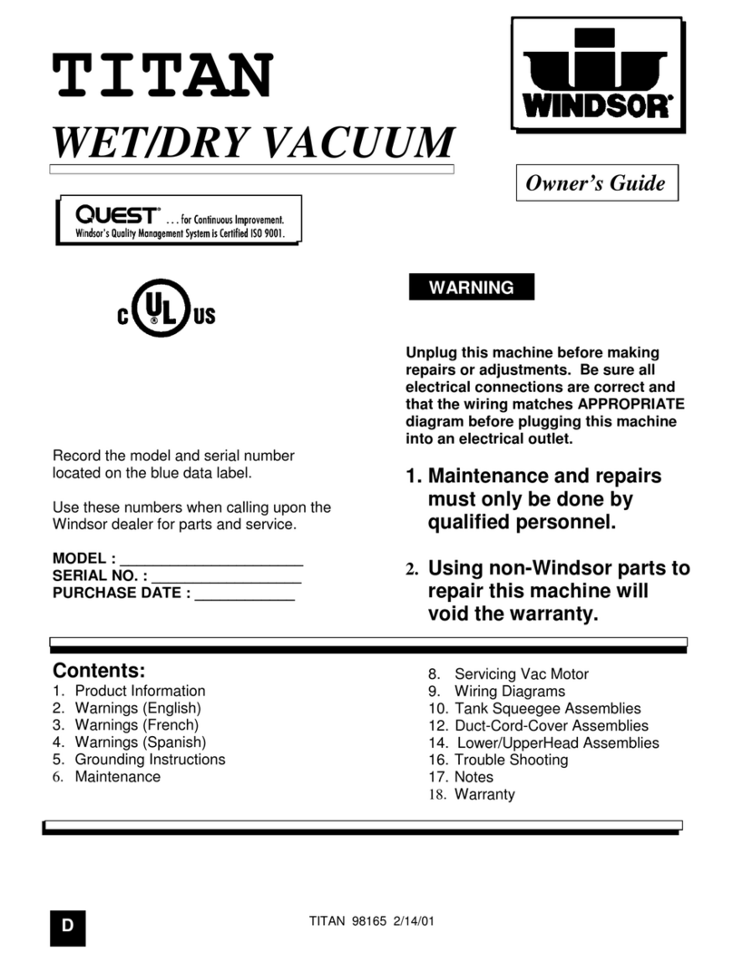 Windsor TITAN 98165 User manual