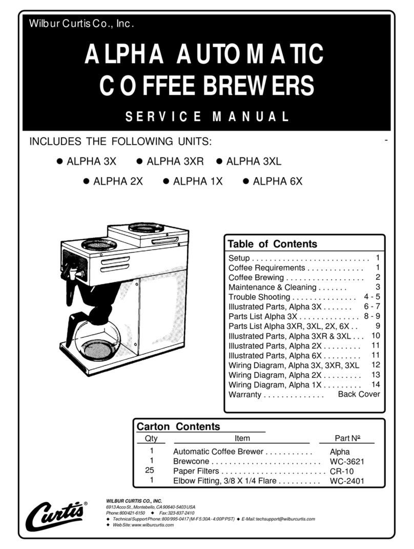 Curtis ALPHA 1X User manual