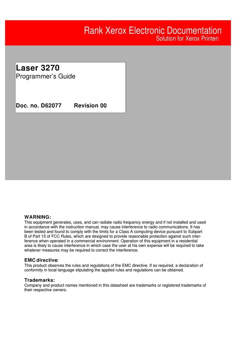Xerox 3270 Manual