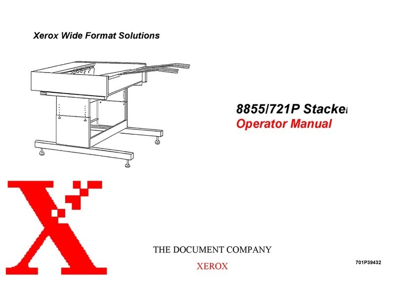 Xerox STACKER 8855/721P User manual
