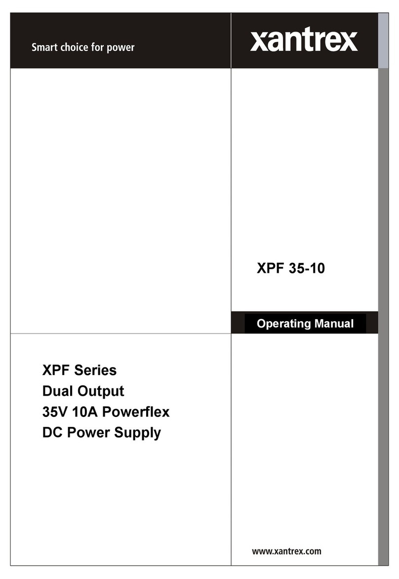 Xantrex XPF 35-10 User manual