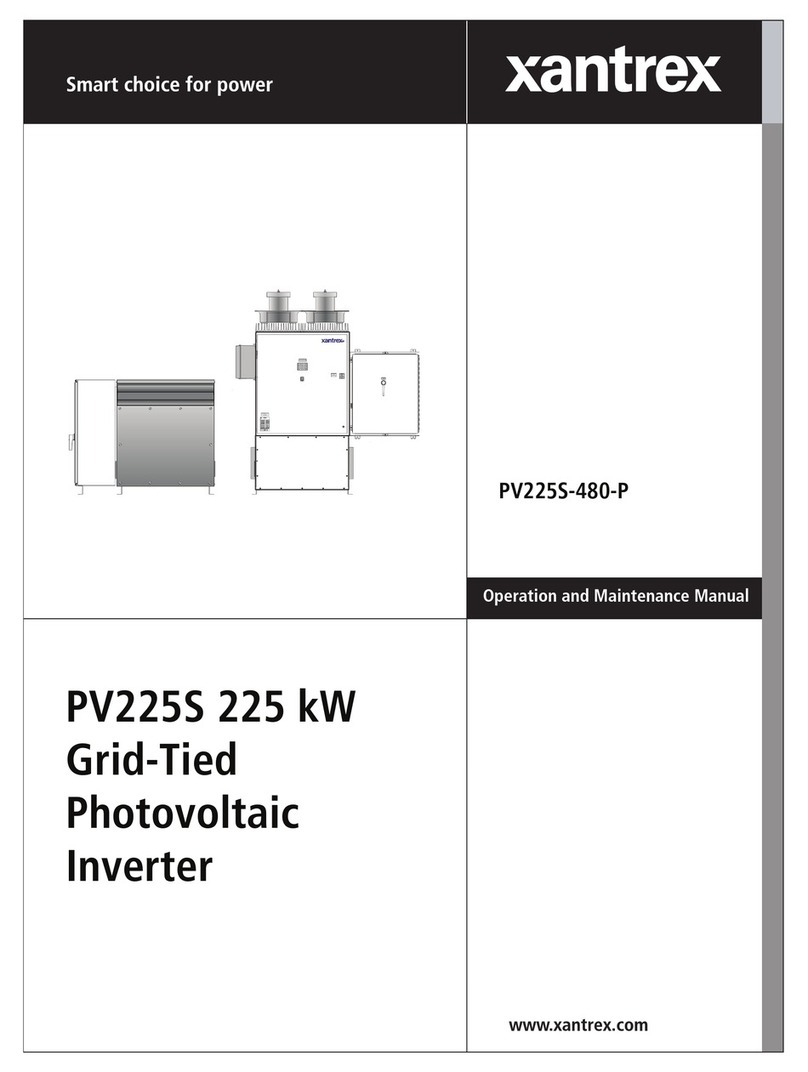 Xantrex PV225S-480-P User manual