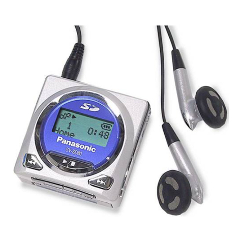 Panasonic SVSD80 - SD AUDIO PLAYER User manual