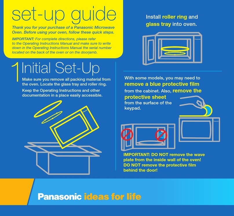 Panasonic Genius Prestige NN-SD997S Setup guide