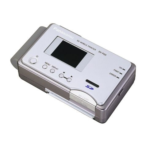 Panasonic SV-P20 User manual