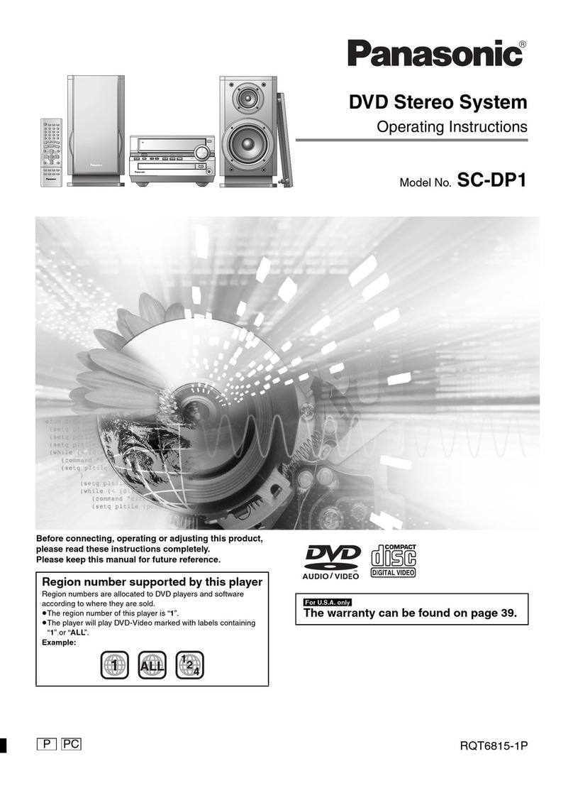 Panasonic SC-DP1 operating instructions