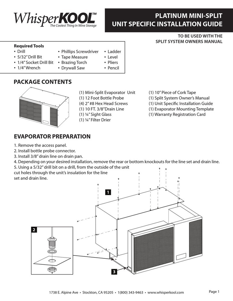 WHISPER KOOL Platinum 042610 User manual