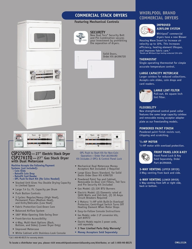Whirlpool CSP2761TQ User manual