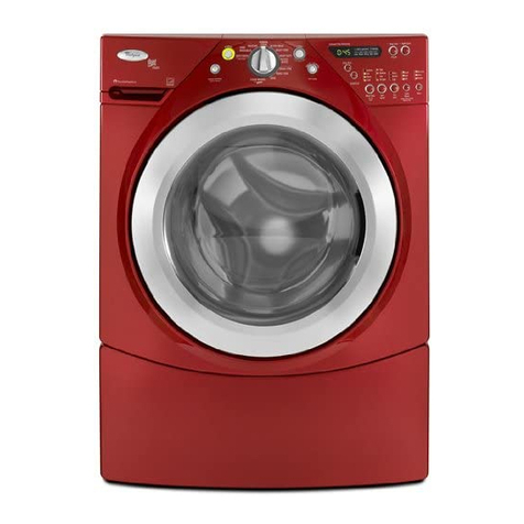 Whirlpool WFW9550W Series User manual