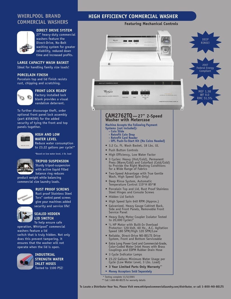 Whirlpool CAM2762TQ Brochure & specs