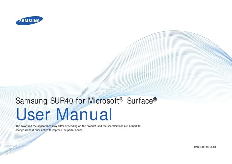 Samsung SUR40 User manual