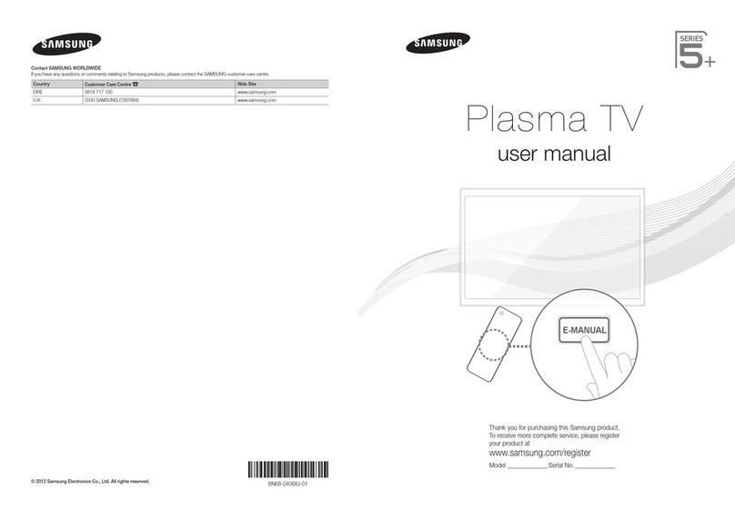 Samsung PS60E530A3W User manual