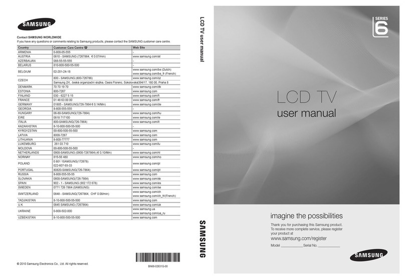 Samsung LE32C650L1K User manual