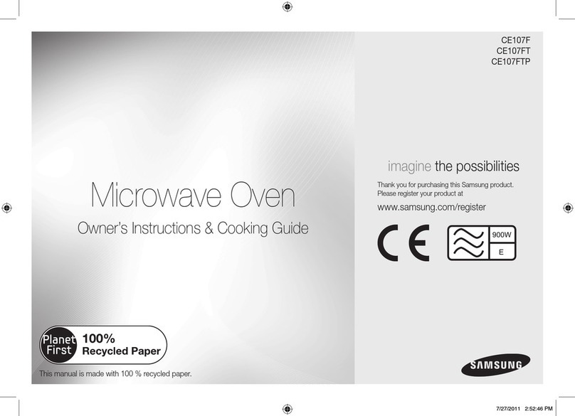 Samsung CE107F-S/XEU Owner's instructions & cooking guide