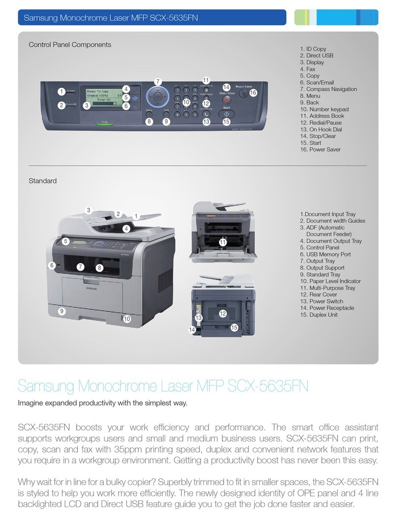 Samsung SCX-5635FN - Mono Laser P/s/c/f USB Enet 1200X1200 128MB... User manual Samsung SCX-5635FN - Mono Laser P/s/c/f USB Enet 1200X1200 128MB... User manual