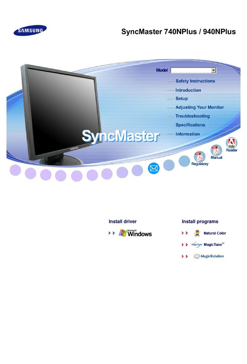 Samsung SyncMaster 740N Plus User manual