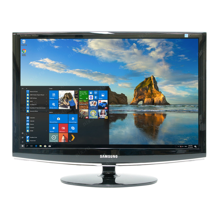 Samsung 2433BW - SyncMaster - 24" LCD Monitor User manual