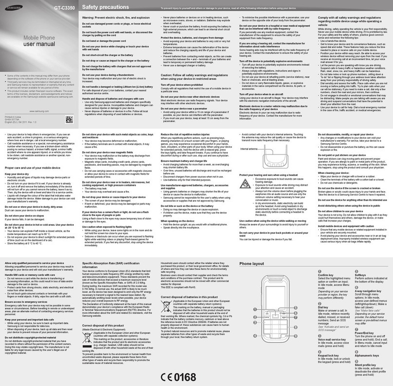 Samsung GT-C3350 User manual Samsung GT-C3350 User manual