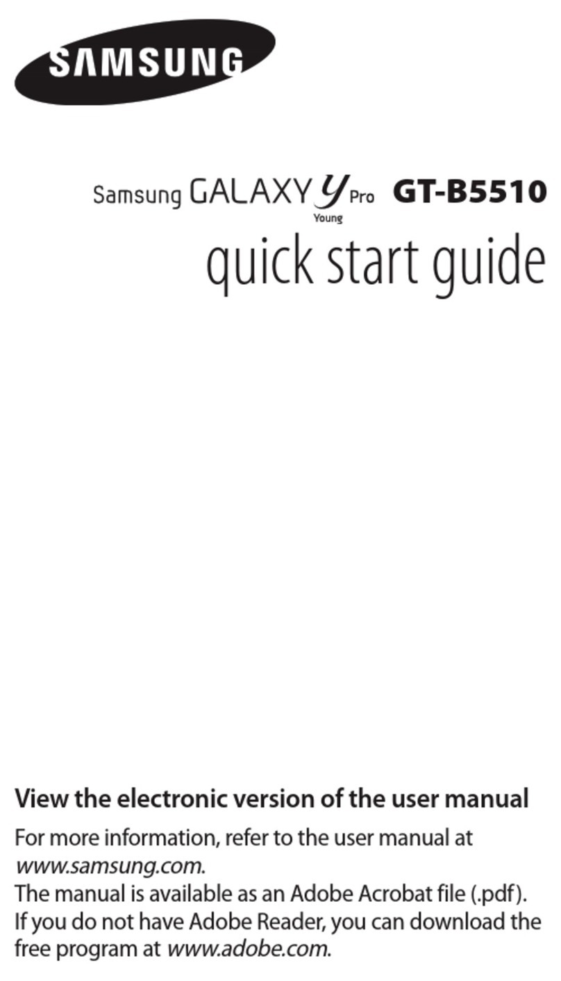 Samsung GT-B5510 quick start guide