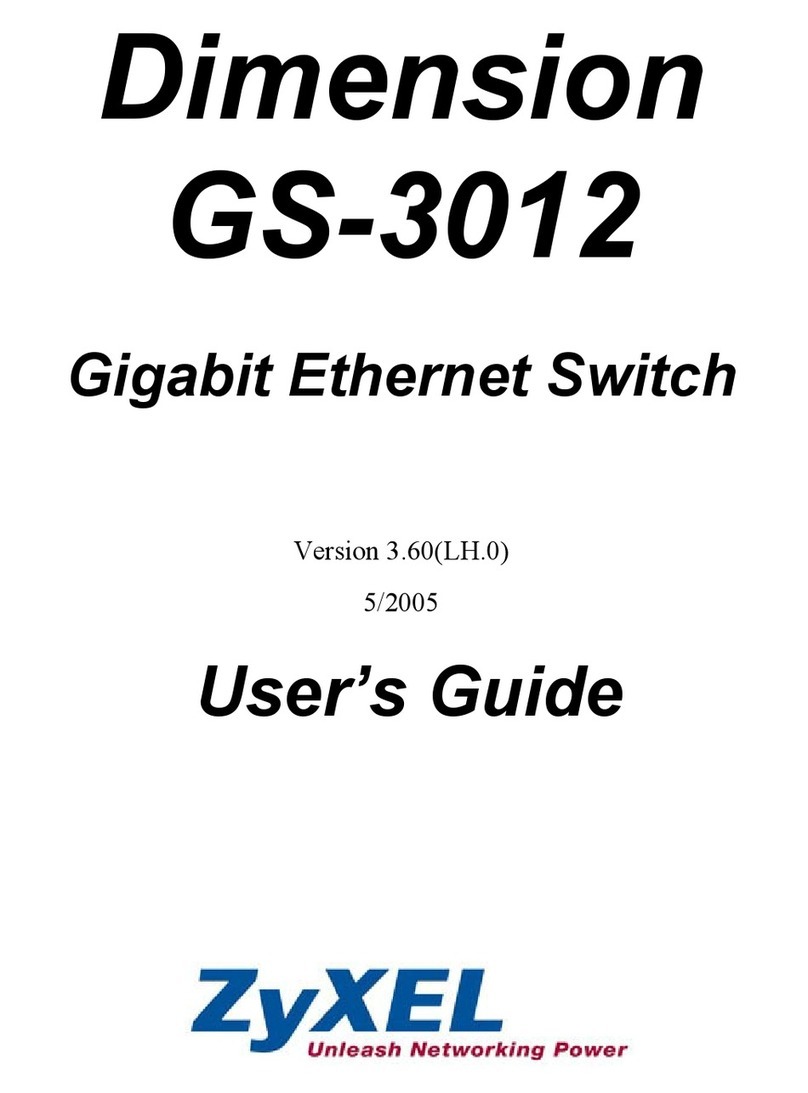 ZyXEL Communications Dimension GS-3012 User manual ZyXEL Communications Dimension GS-3012 User manual