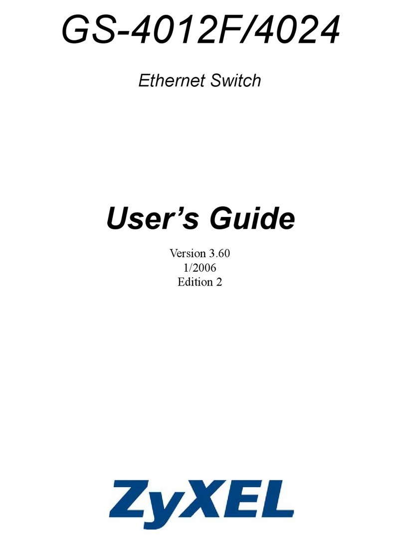 ZyXEL Communications GS-4012F/4024 User manual ZyXEL Communications GS-4012F/4024 User manual