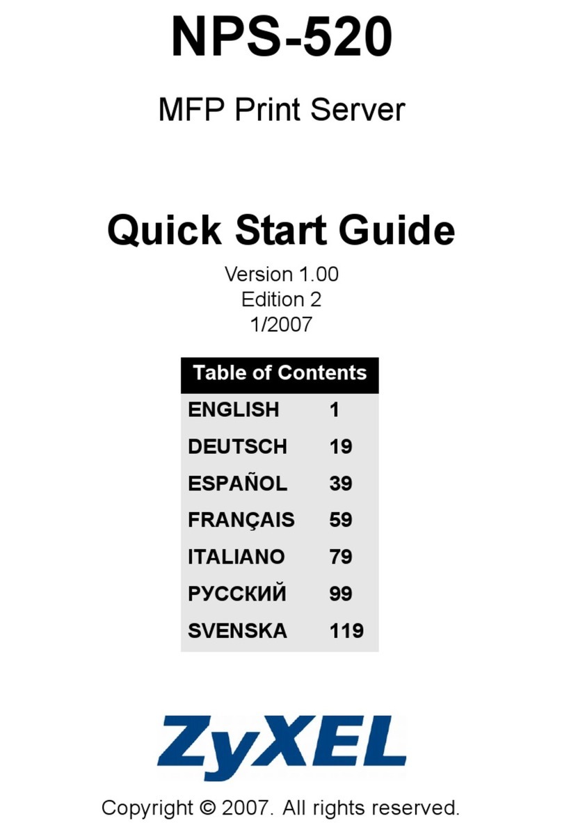 ZyXEL Communications NPS-520 quick start guide