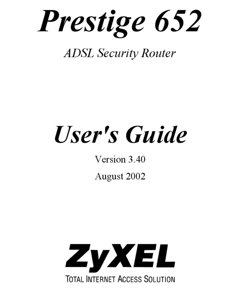ZyXEL Communications Prestige 652 User manual ZyXEL Communications Prestige 652 User manual