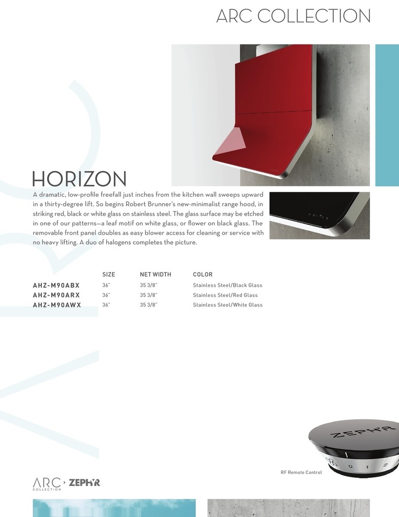 Zephyr ARC AHZ-M90ABX User manual