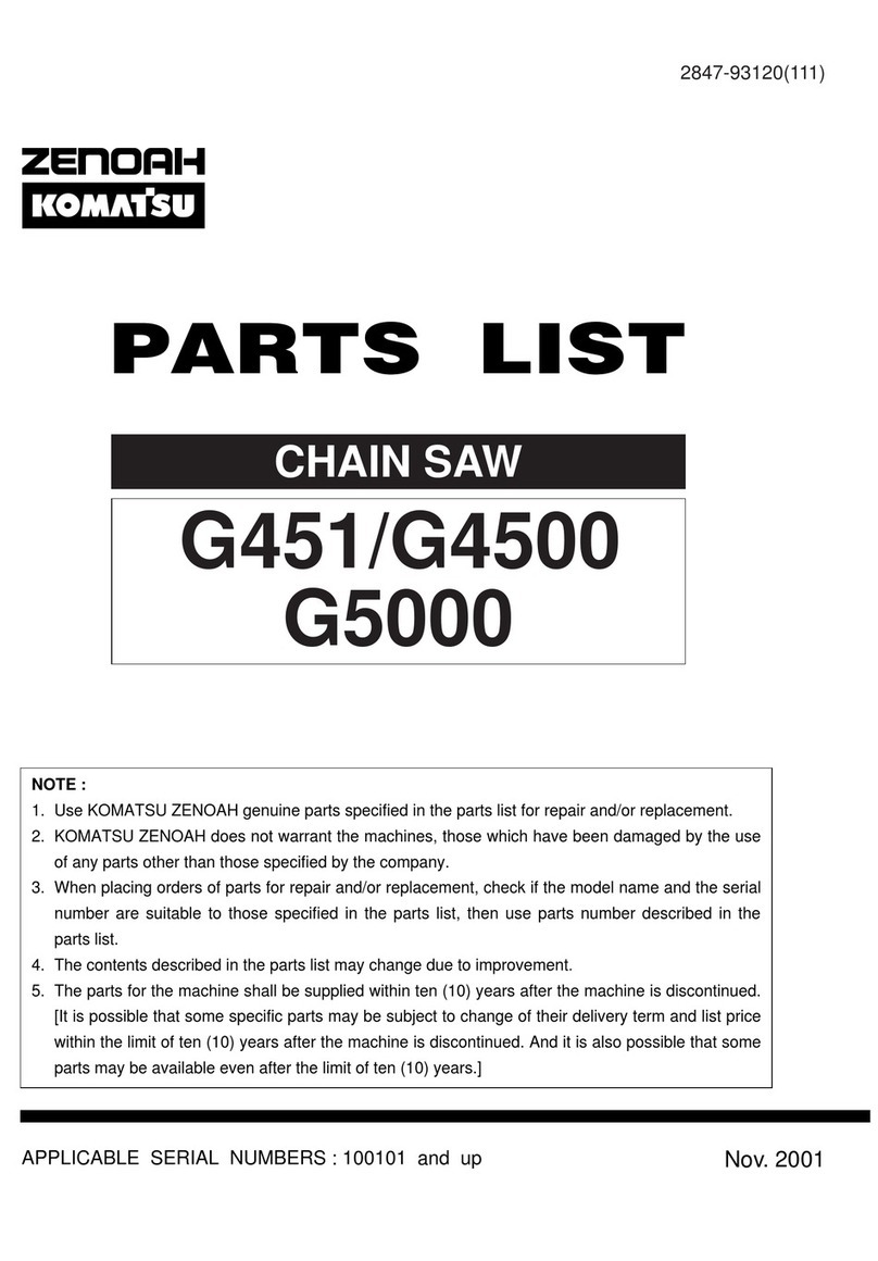 Komatsu G451/G4500 parts list