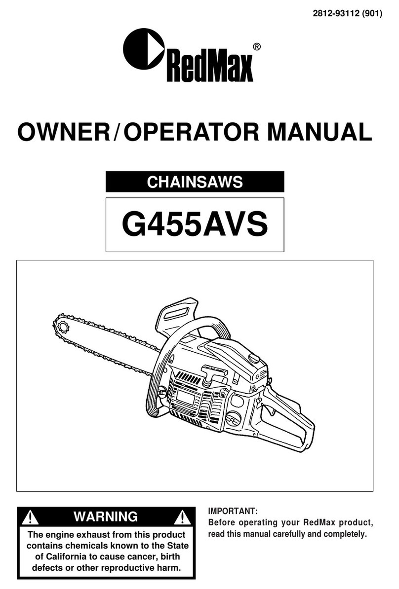 RedMax G455AVS Owner's manual