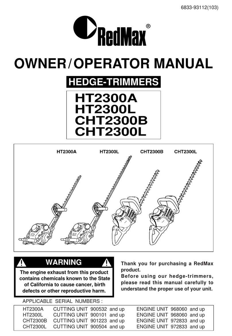 RedMax Zenoah CHT2300B Owner's/operator's manual