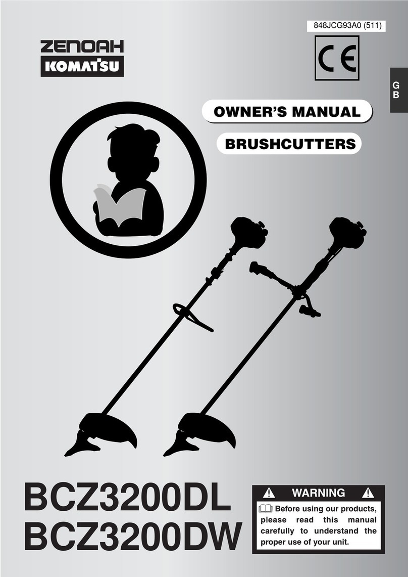 Komatsu Zenoah BCZ3200DW owner's manual