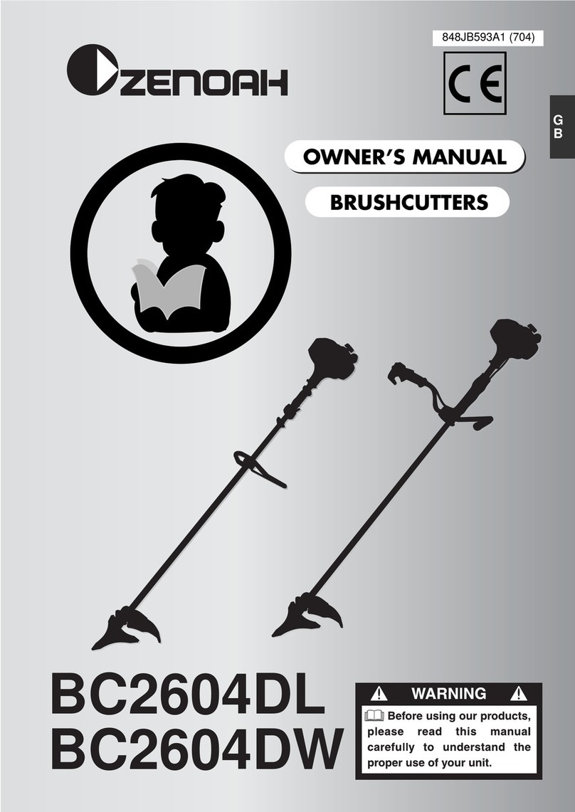 Zenoah BC2604DW owner's manual