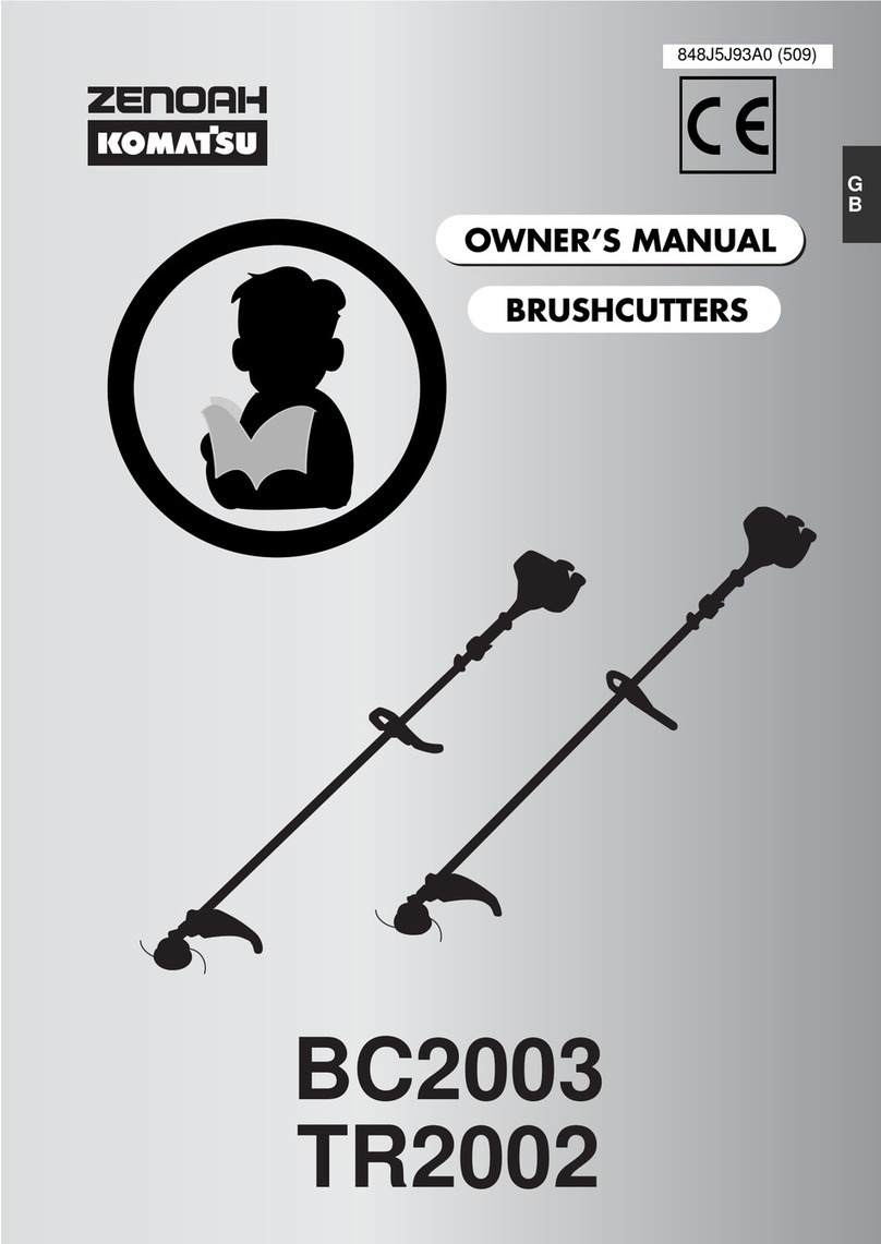 Komatsu Zenoah TR2002 owner's manual