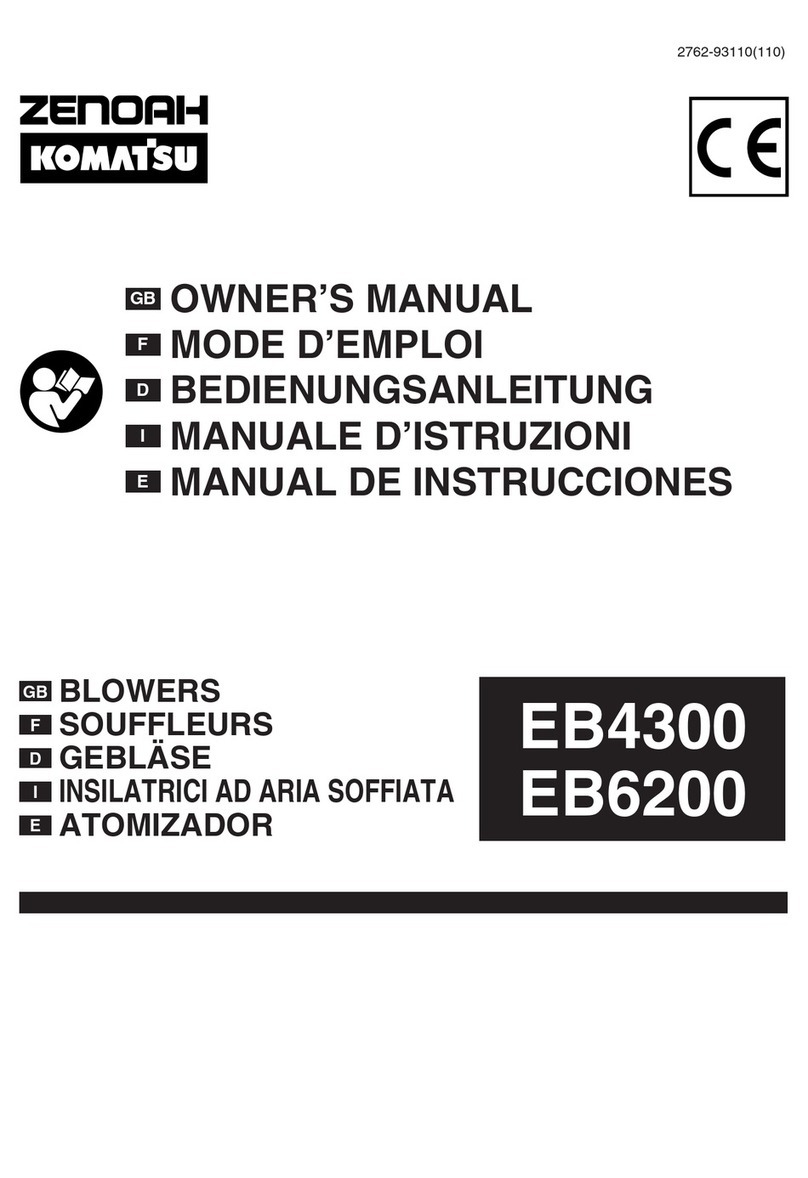 Komatsu Zenoah EB4300 owner's manual