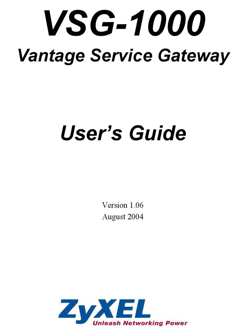 ZyXEL Communications ZyXEL Vantage VSG-1000 User manual