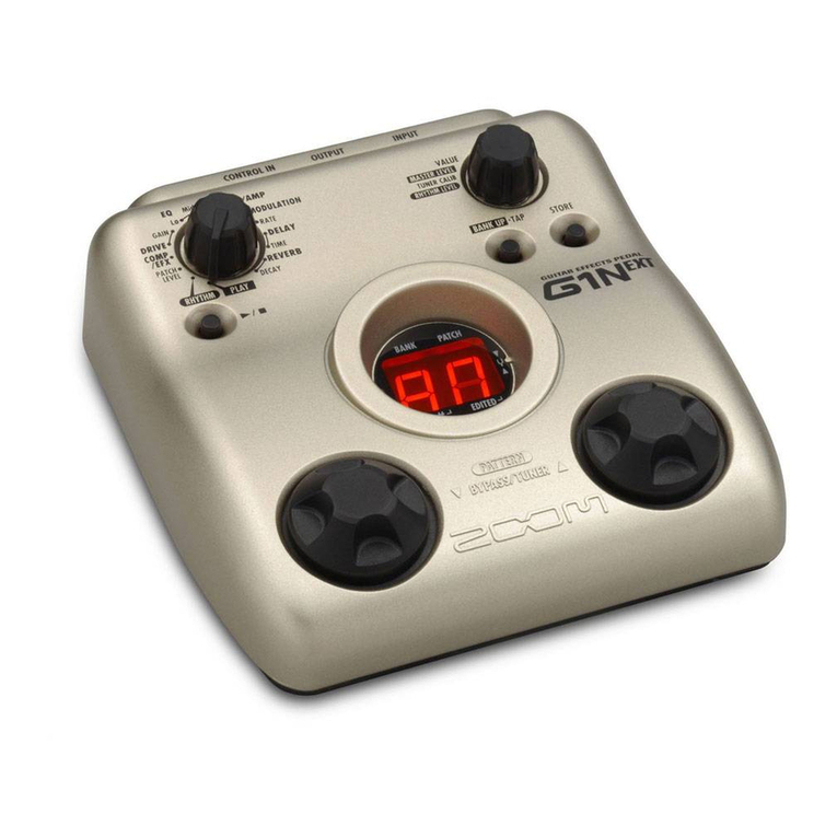 Zoom G1N Operation manual