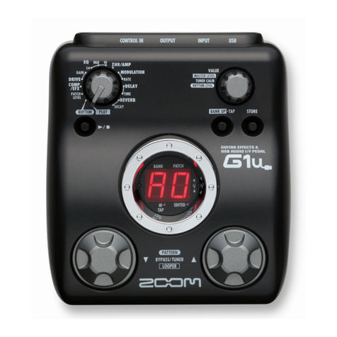 Zoom G1U User manual