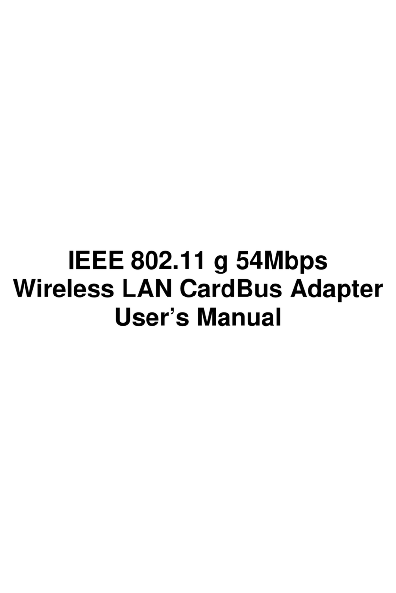 Zonet 802.11 g 54Mbps Wireless LAN CardBus Adapter user manual