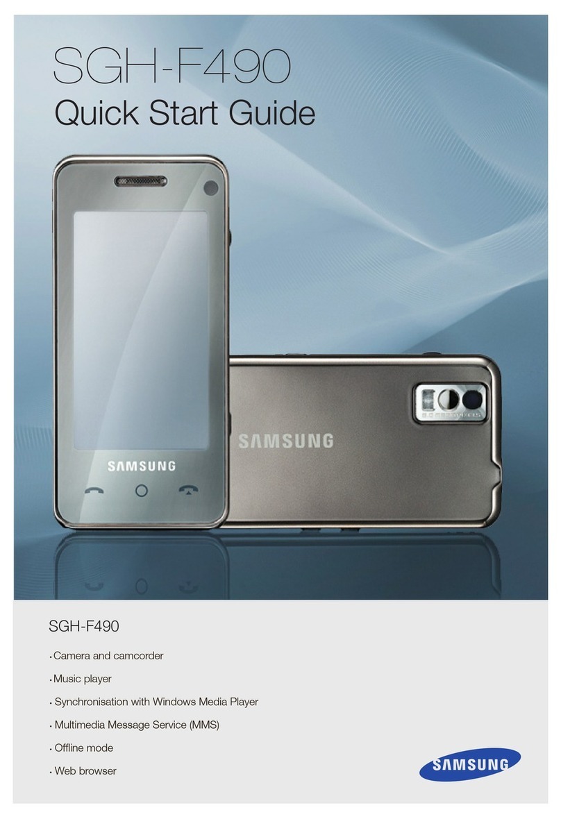 Samsung SGH-F490 User manual